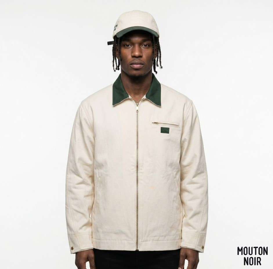 Offwhite colour EverGreen collar worker jacket image 2