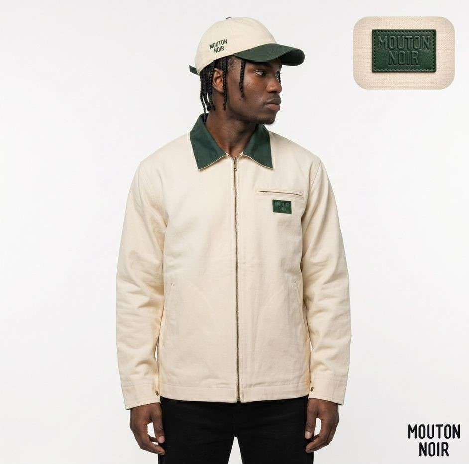 Offwhite colour EverGreen collar worker jacket image 1