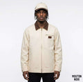 Offwhite colour brown collar jacket image 0